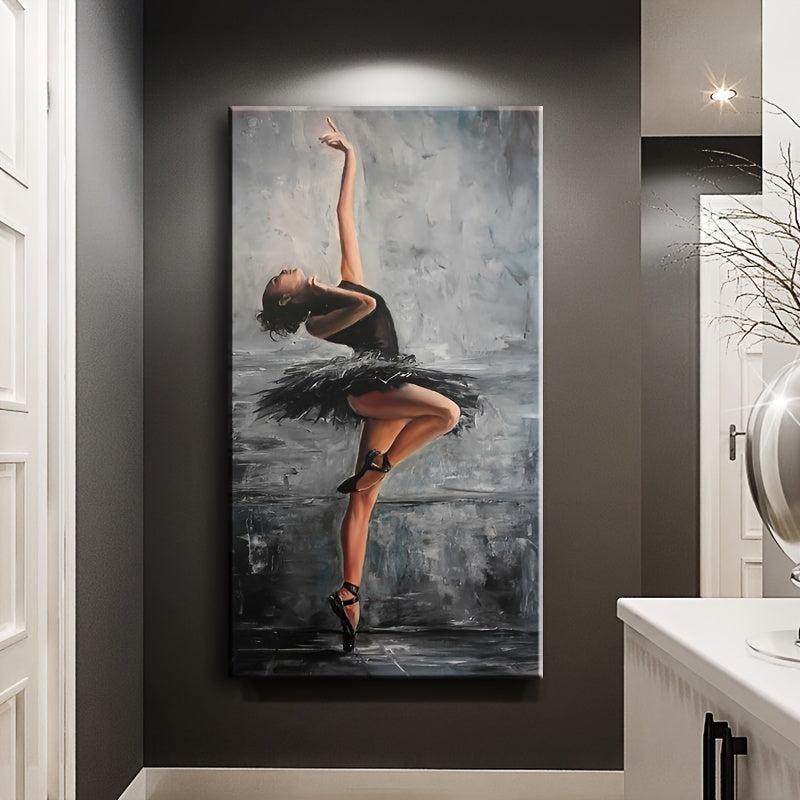 Frameless Ballet Dancer Wall Poster Canvas Painting Living Room Bedroom Art Gift