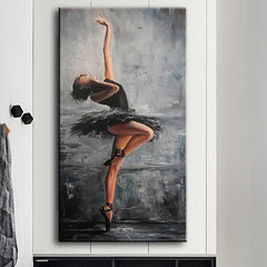 Frameless Ballet Dancer Wall Poster Canvas Painting Living Room Bedroom Art Gift