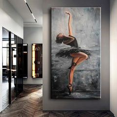 Frameless Ballet Dancer Wall Poster Canvas Painting Living Room Bedroom Art Gift