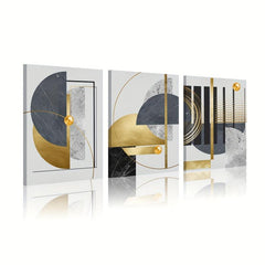 3pcs Geometric Abstract Art Canvas Paintings