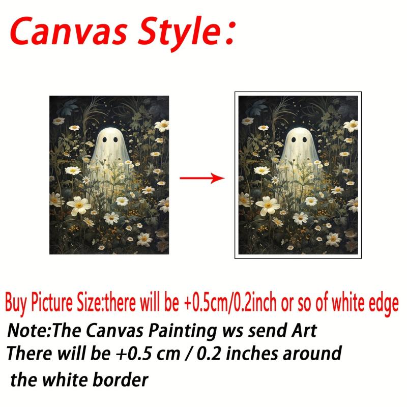 Canvas Poster Romantic Ghost Flower Still Life Painting Decoration