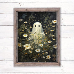 Canvas Poster Romantic Ghost Flower Still Life Painting Decoration