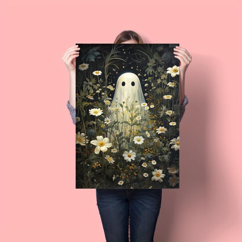 Canvas Poster Romantic Ghost Flower Still Life Painting Decoration