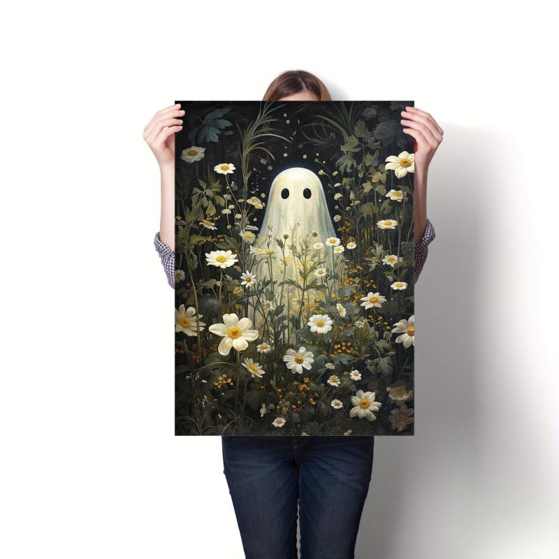Canvas Poster Romantic Ghost Flower Still Life Painting Decoration