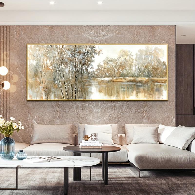 Winter Lakeside Snow Landscape Poster