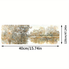 Winter Lakeside Snow Landscape Poster