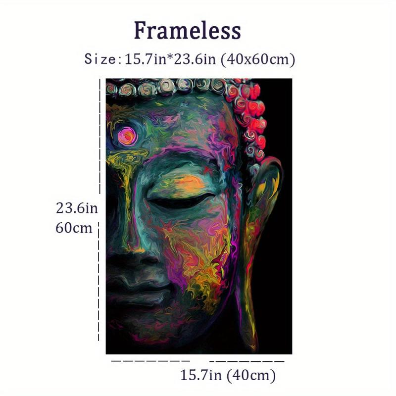Colorful Abstract Buddha Statues Canvas Art Posters Prints Home Wall Decoration