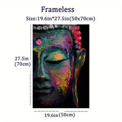 Colorful Abstract Buddha Statues Canvas Art Posters Prints Home Wall Decoration