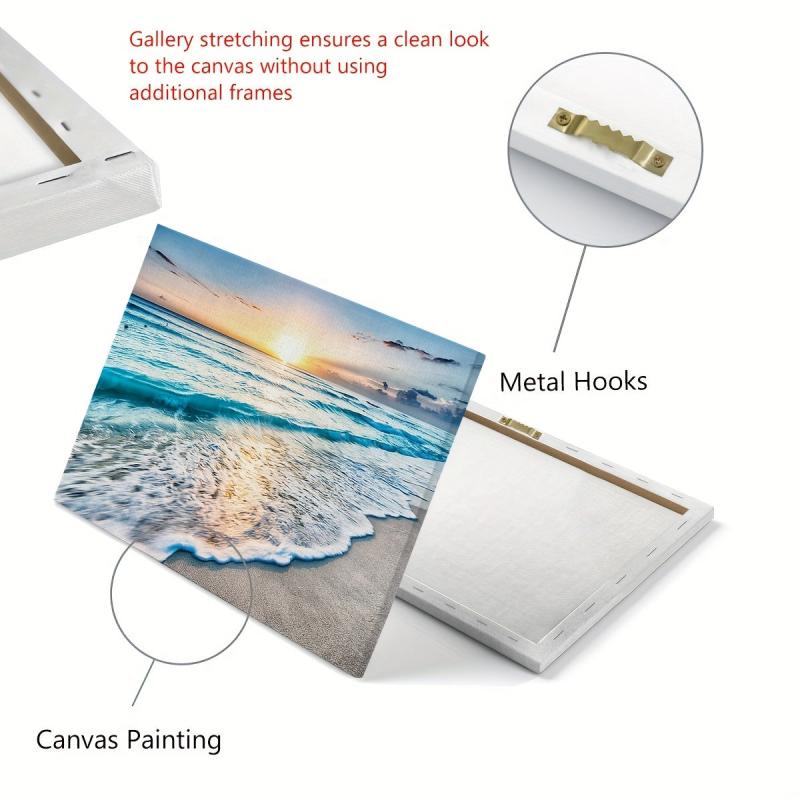 Framed Modern Art Canvas Painting Sea Painting On Canvas Wall Art