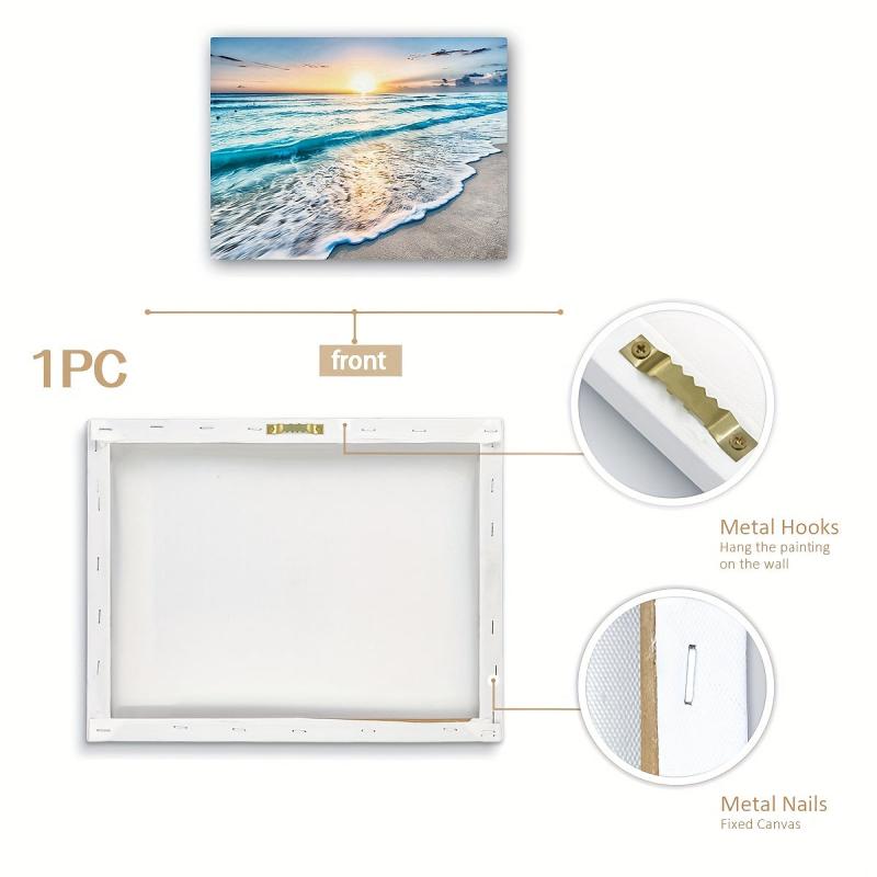 Framed Modern Art Canvas Painting Sea Painting On Canvas Wall Art