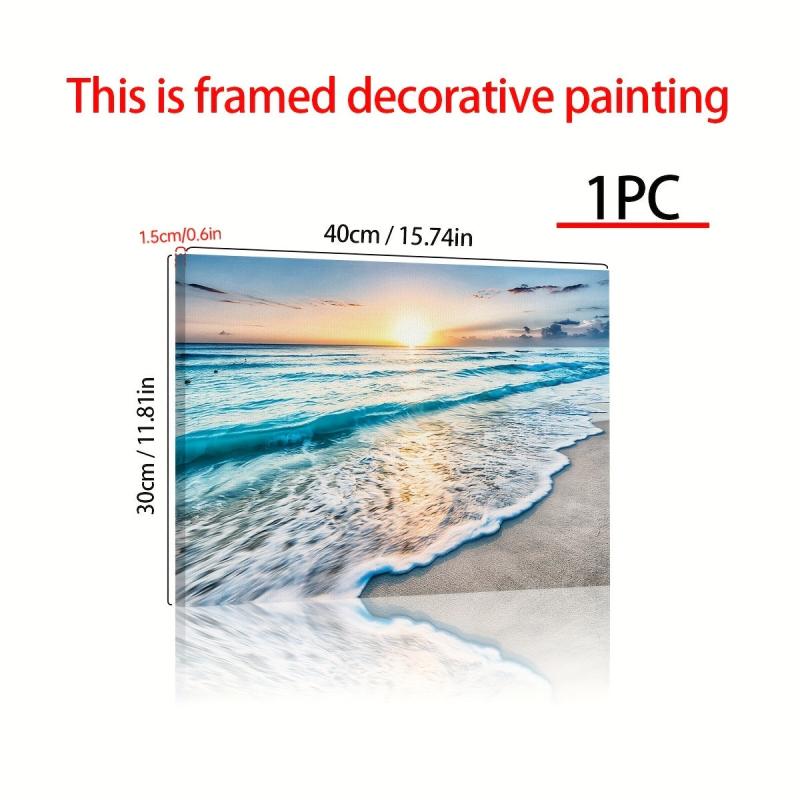 Framed Modern Art Canvas Painting Sea Painting On Canvas Wall Art