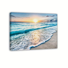 Framed Modern Art Canvas Painting Sea Painting On Canvas Wall Art