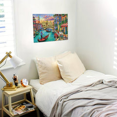 Canvas Painting Seaside Town Modern Art Gift Bedroom Decor Wall Art Fall Decor