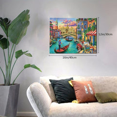 Canvas Painting Seaside Town Modern Art Gift Bedroom Decor Wall Art Fall Decor