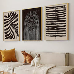 3pcs Bohemian Stripe Pattern Canvas Wall Painting