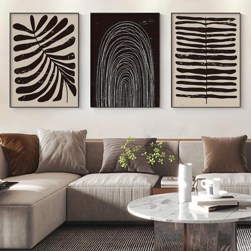 3pcs Bohemian Stripe Pattern Canvas Wall Painting
