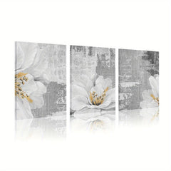 3pcs Nordic Style Flower Print Wall Art Set