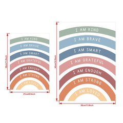 Canvas Poster: Affirmations For Kids Playroom Wall Decor