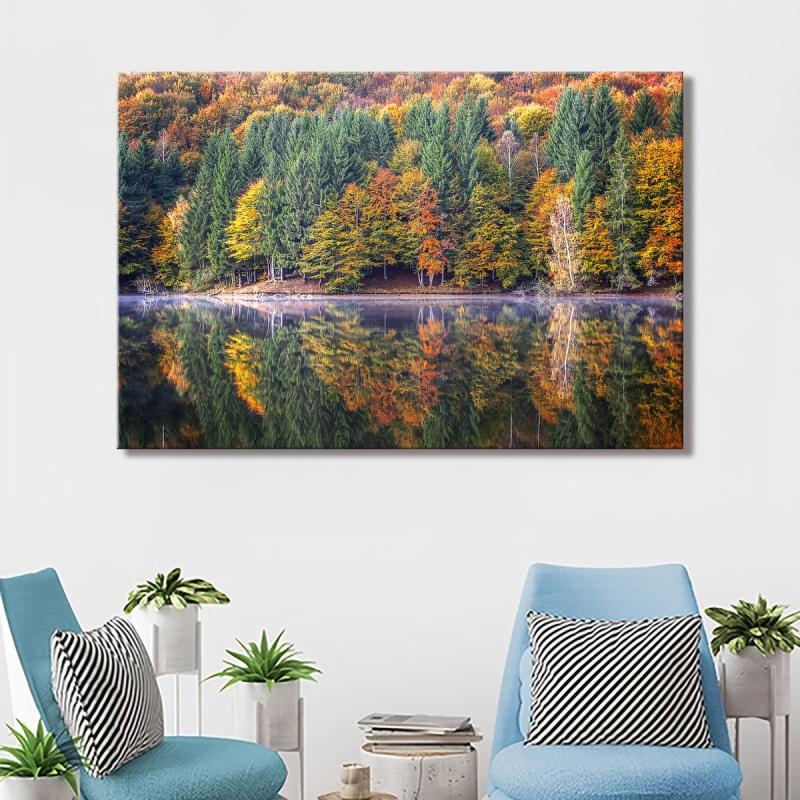 Canvas Poster Tree Landscape Art Wall Decoration Art Spray Painting Canvas Art