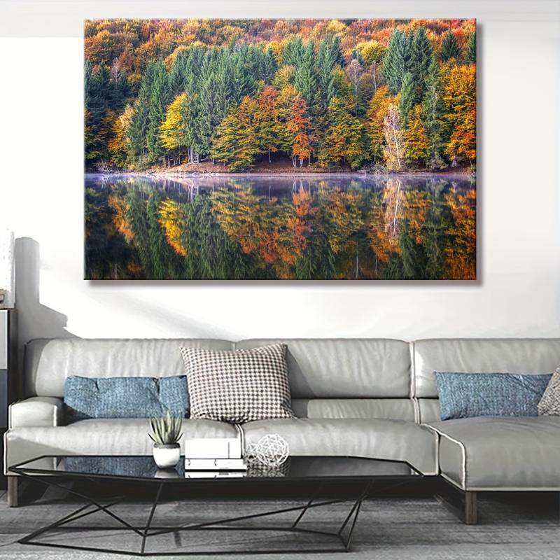 Canvas Poster Tree Landscape Art Wall Decoration Art Spray Painting Canvas Art
