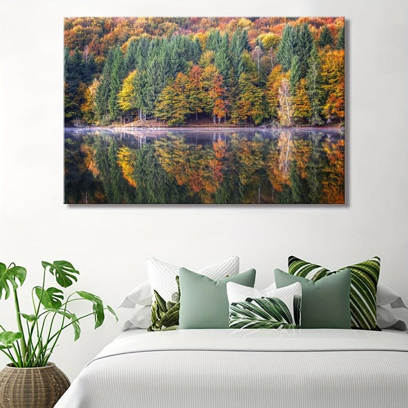 Canvas Poster Tree Landscape Art Wall Decoration Art Spray Painting Canvas Art