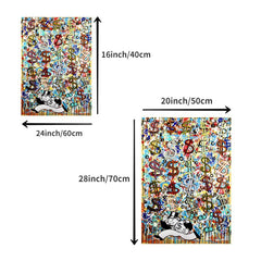 Modern Abstract Dollar Sign Money Canvas Painting