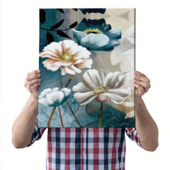 Nordic Style Art Plant & Flower Patterns Office Wall Painting with Frame