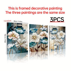 Nordic Style Art Plant & Flower Patterns Office Wall Painting with Frame