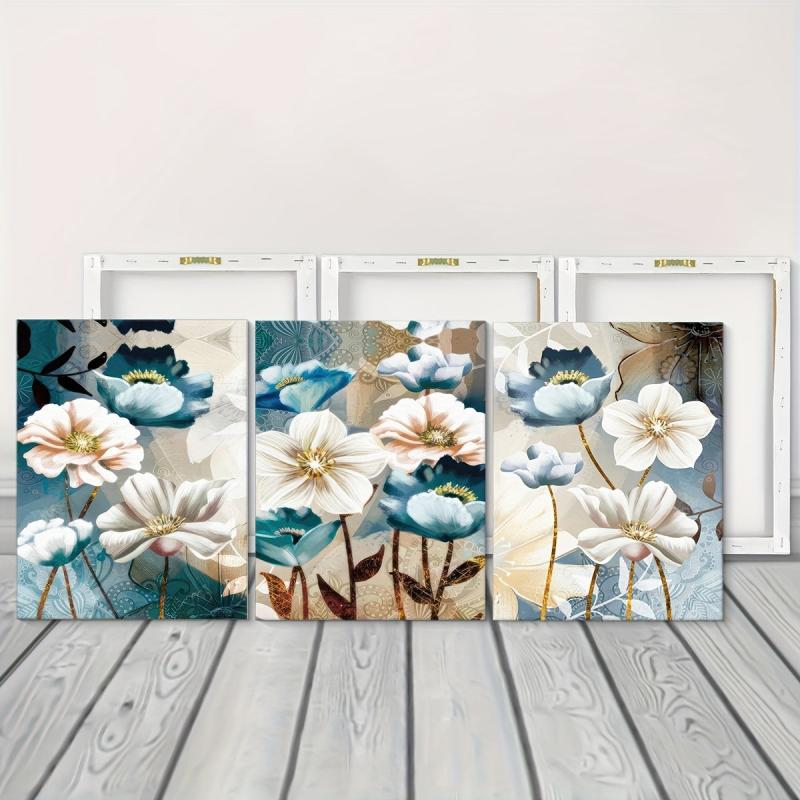 Nordic Style Art Plant & Flower Patterns Office Wall Painting with Frame