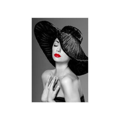 Modern Red Lips Woman Wall Canvas Painting for Living Room Bedroom
