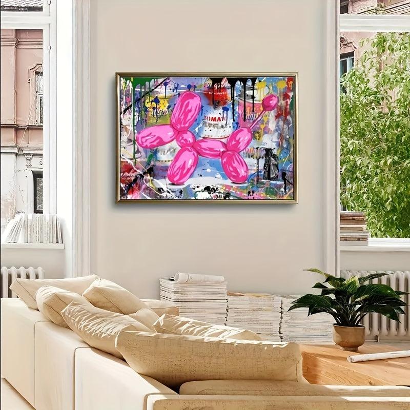 Good Dog Graffiti Balloon Art Poster Print Canvas Abstract Painting