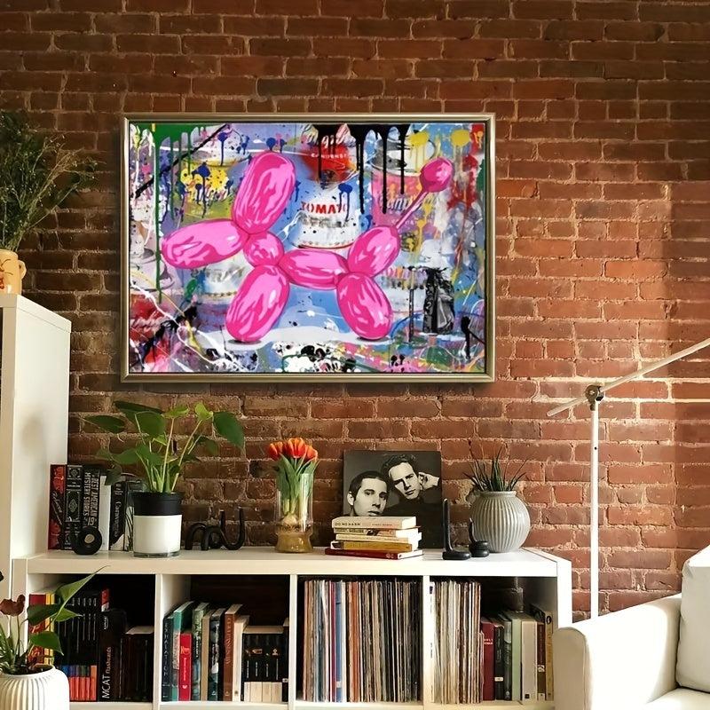 Good Dog Graffiti Balloon Art Poster Print Canvas Abstract Painting