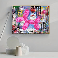 Good Dog Graffiti Balloon Art Poster Print Canvas Abstract Painting