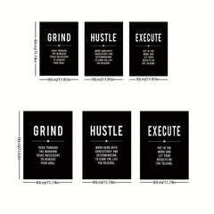Canvas Poster Modern Art Grind Hustle Success