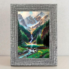Mountain Forest DIY Rhinestone Painting Kit Frameless Art