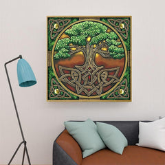 DIY 5D Diamond Painting Tree Life Kit Full Drill Round Paint With Diamond