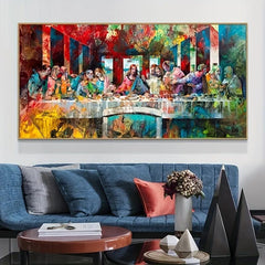 Canvas Poster Vintage Art Last Dinner Graffiti Poster Painting