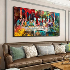 Canvas Poster Vintage Art Last Dinner Graffiti Poster Painting