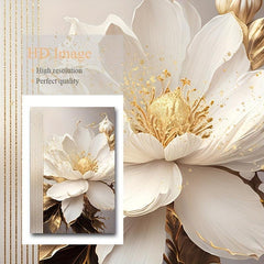 3pcs Frameless Flowers Canvas Painting Home Decor 49x69