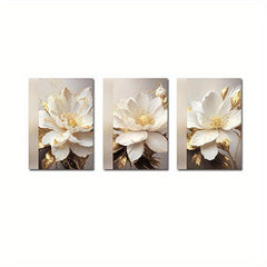 3pcs Frameless Flowers Canvas Painting Home Decor 49x69
