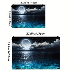 Modern Art Canvas Seascape Moon Painting Wall Art for Home Decor
