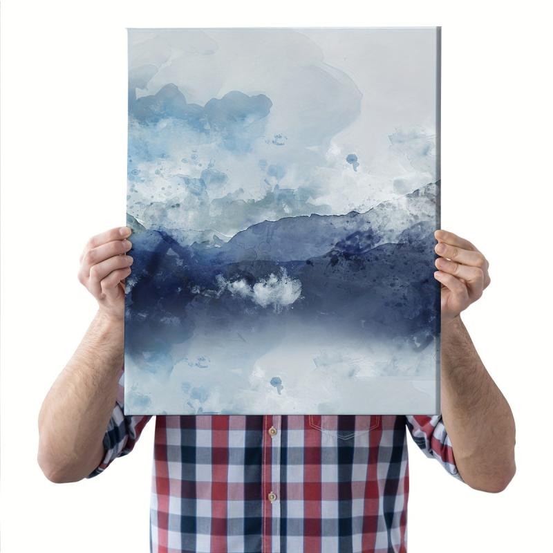 3pcs Abstract Snow Mountain Landscape Canvas Paintings