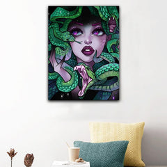 Snake And Woman DIY 5D Diamond Painting Kit Abstract Art Rhinestones