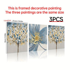 Framed Nordic Style Plant Flower Art Canvas Print for Bed