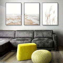 3pcs Canvas Poster Modern Art Beach Ocean Nature Landscape Picture Ideal Gift