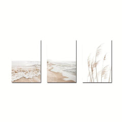 3pcs Canvas Poster Modern Art Beach Ocean Nature Landscape Picture Ideal Gift