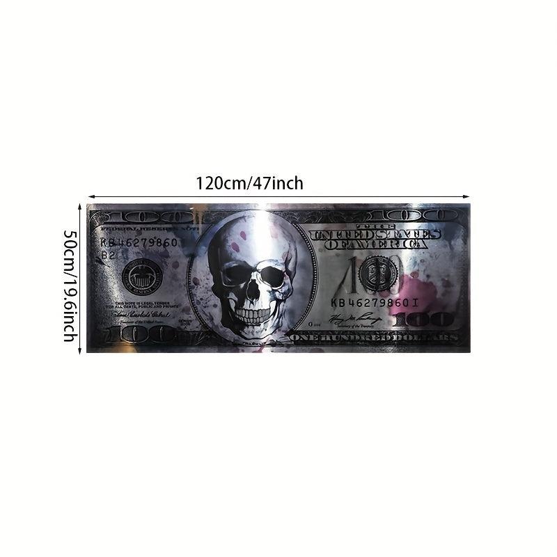 Modern Art Canvas Poster 100 Dollar Picture for Wall Decor 19.6x47in