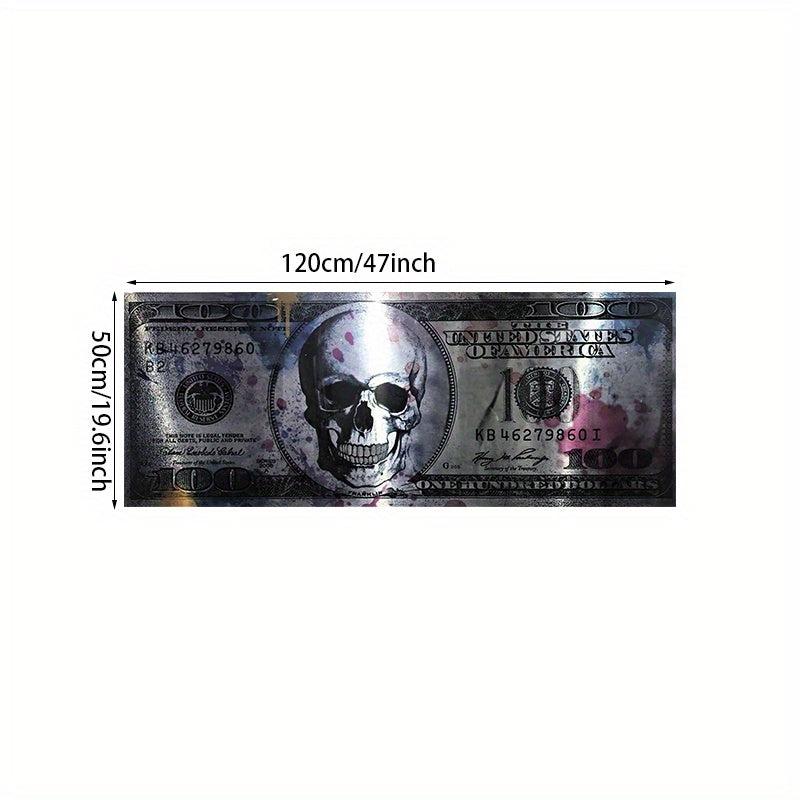 Modern Art Canvas Poster 100 Dollar Picture for Wall Decor 19.6x47in