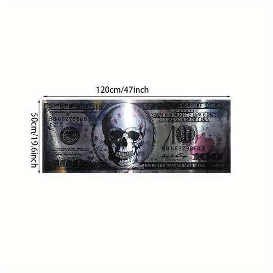 Modern Art Canvas Poster 100 Dollar Picture for Wall Decor 19.6x47in