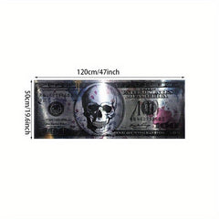 Modern Art Canvas Poster 100 Dollar Picture for Wall Decor 19.6x47in